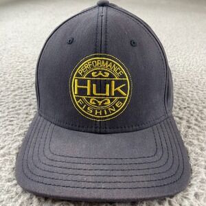 Huk Trucker Hat Mens Performance Fishing Headwear Fitted Cap Stretch Size L-XL